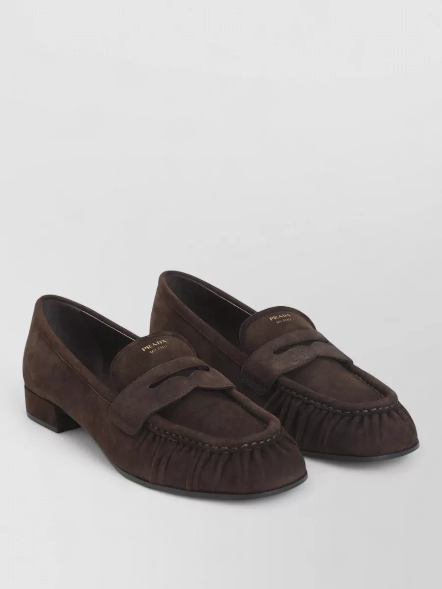 Prada suede loafers