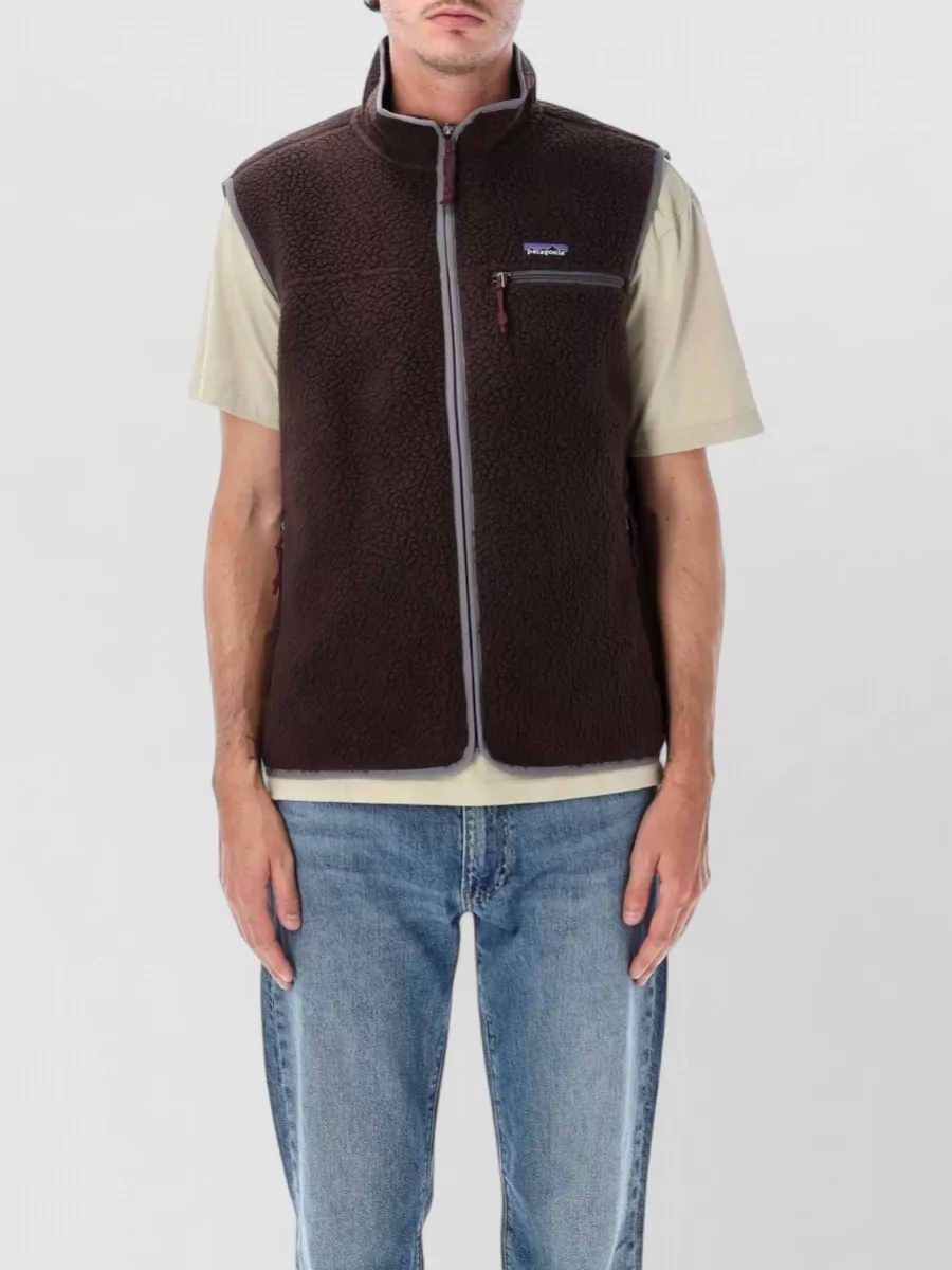 Patagonia fleece zip-up vest