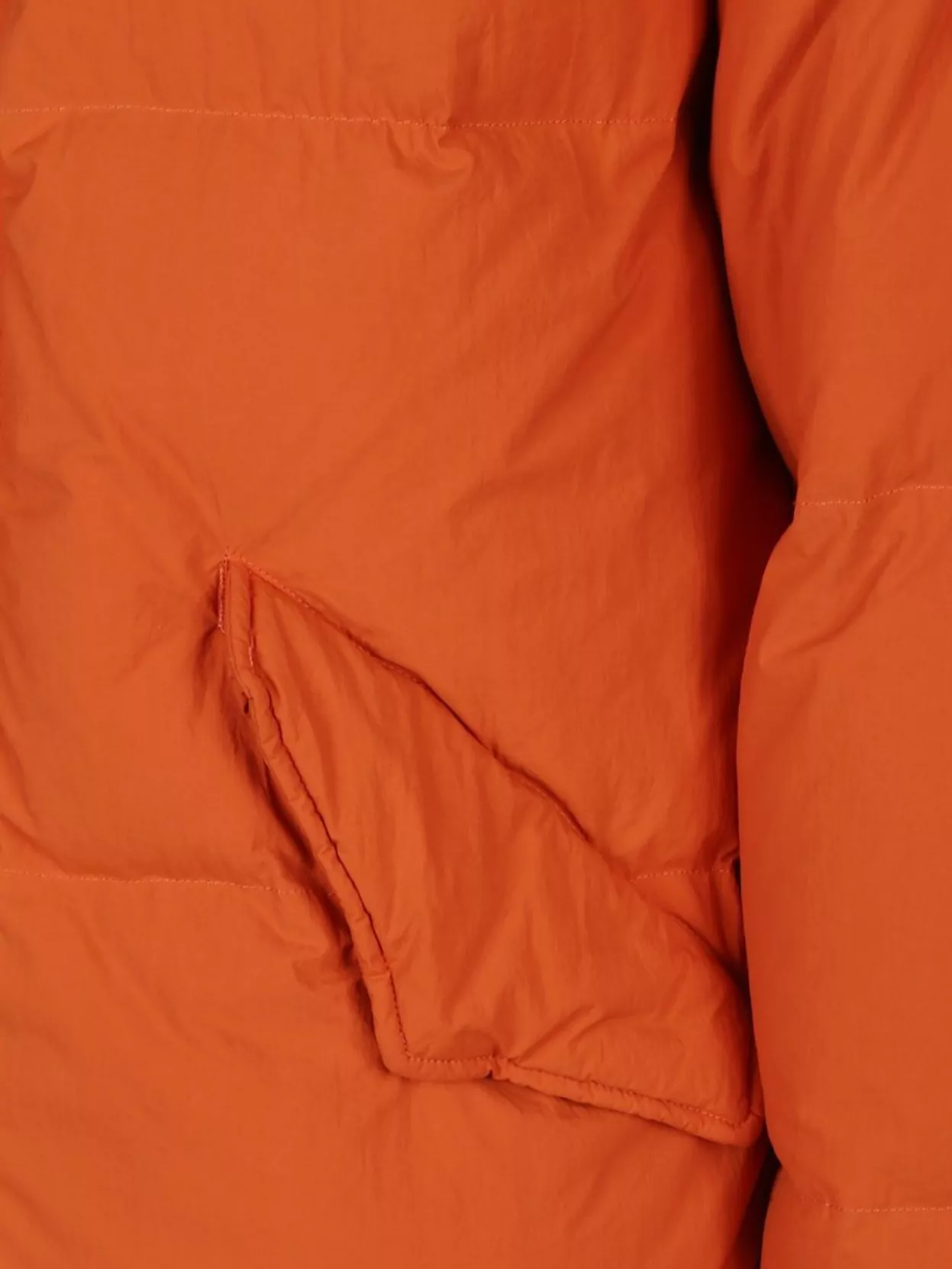 Ten C Padded Quilted Parka With Hood And Pockets