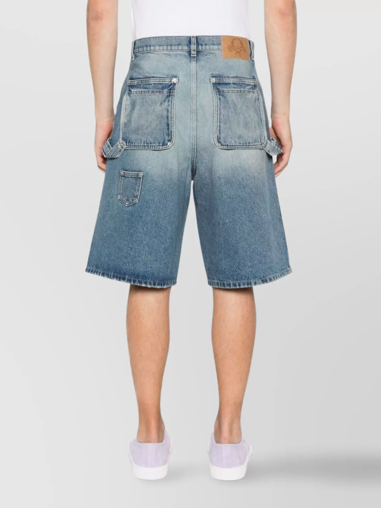 Moschino Straight Cut Shorts Multiple Pockets