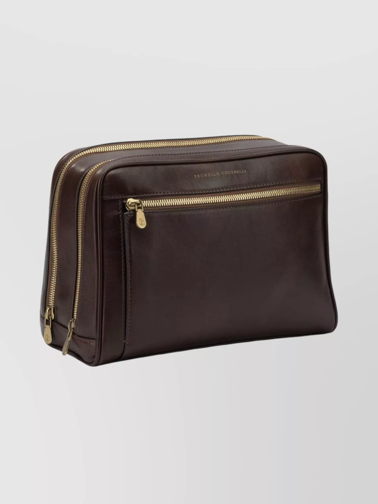 Brunello Cucinelli Leather Travel Pouches For Organized Packing