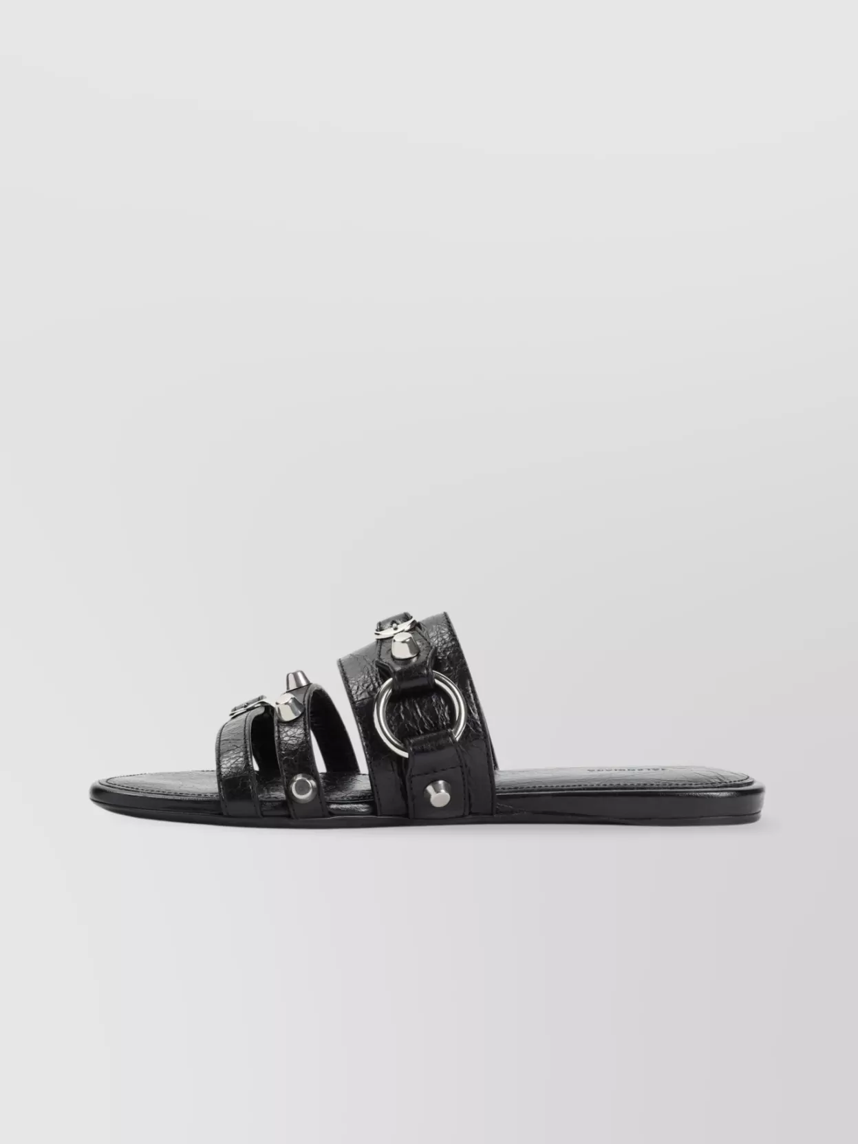 Balenciaga City Slide Sandals Metal Ring
