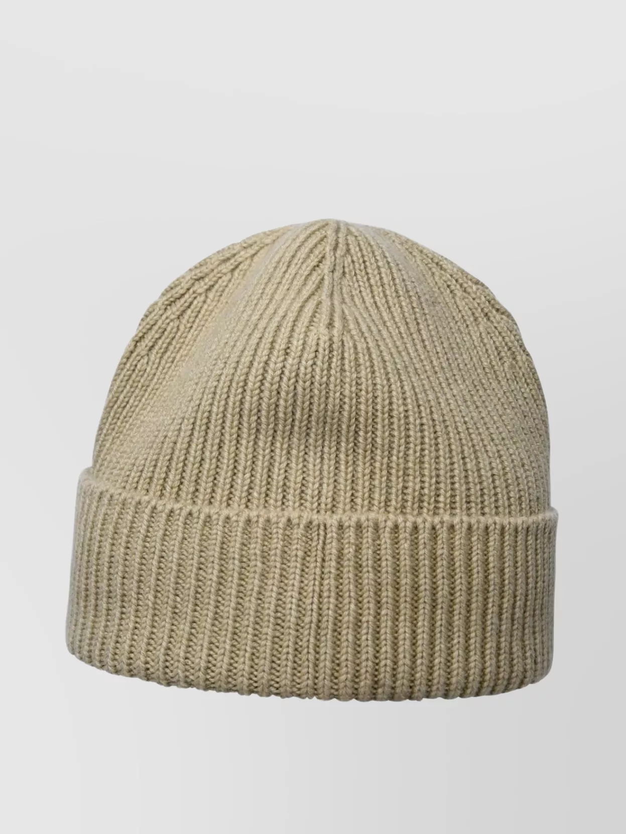 Shop Burberry Cashmere Beanie With Folded Brim And Ribbed Knit