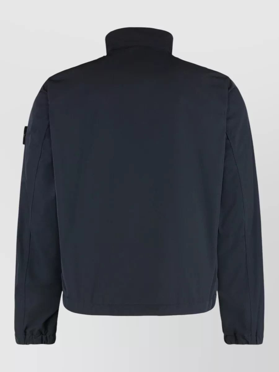 Stone Island Logo Windbreaker Casual Fit High Collar