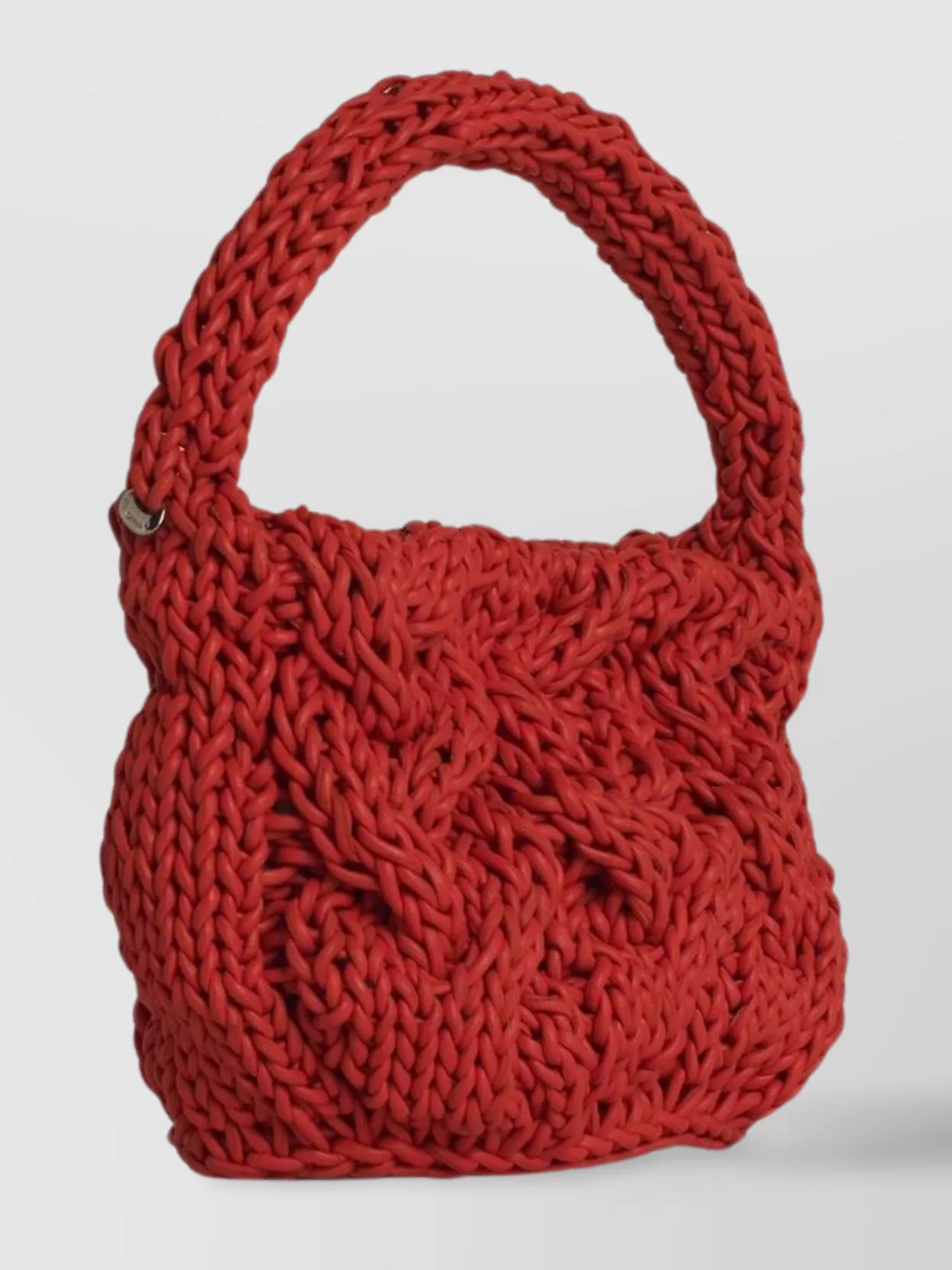 Jw Anderson Mini Bag With Knitted Texture And Top Handle