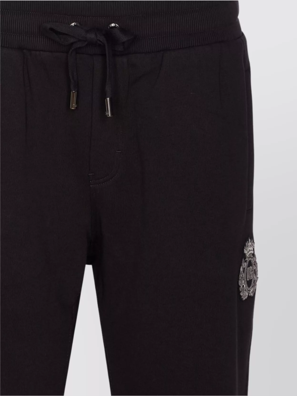 Dolce&Gabbana Trousers Ribbed Cuffs Elastic Waistband