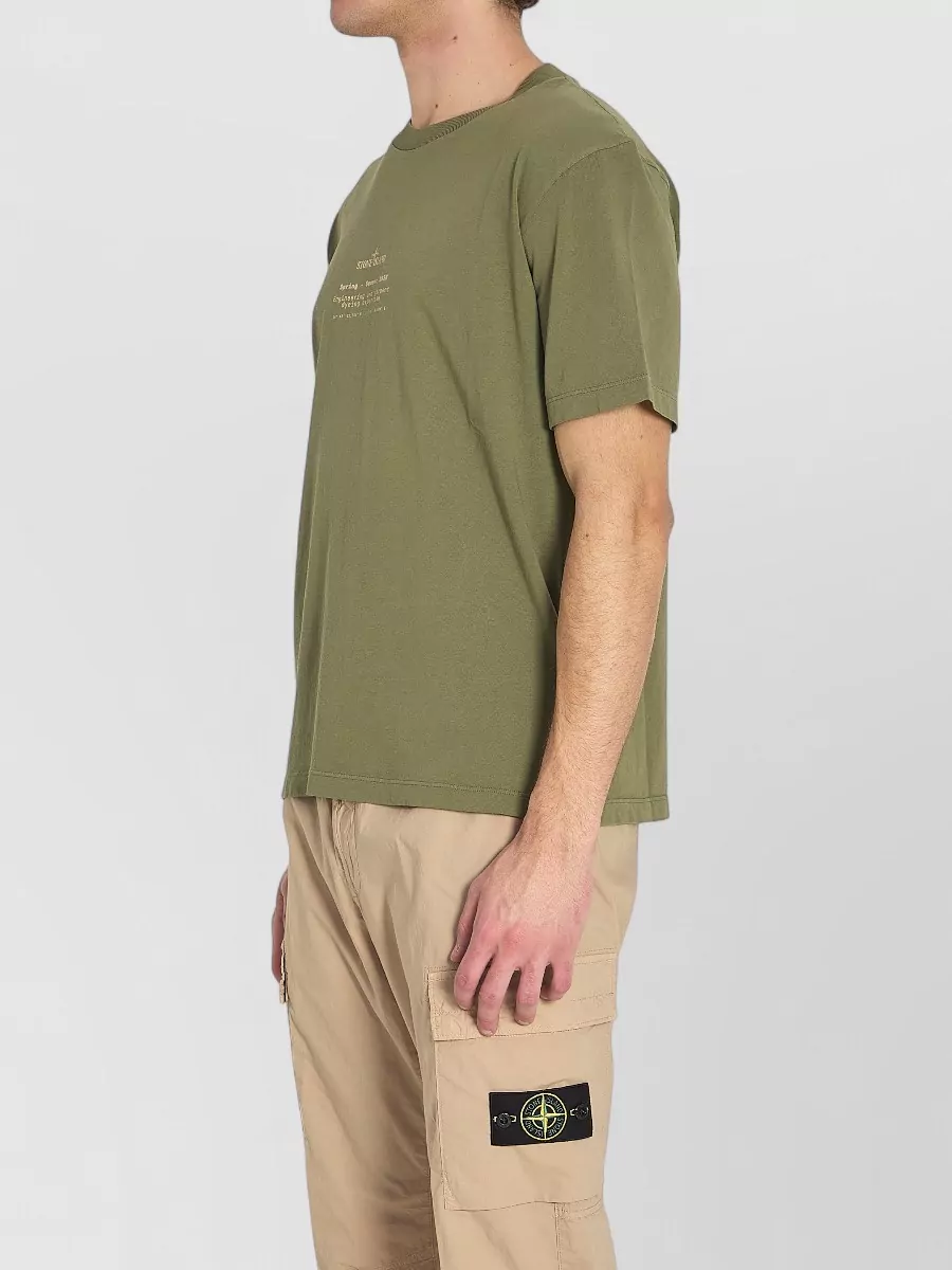 Stone Island Cotton Jersey Regular-Fit Printed T-Shirt