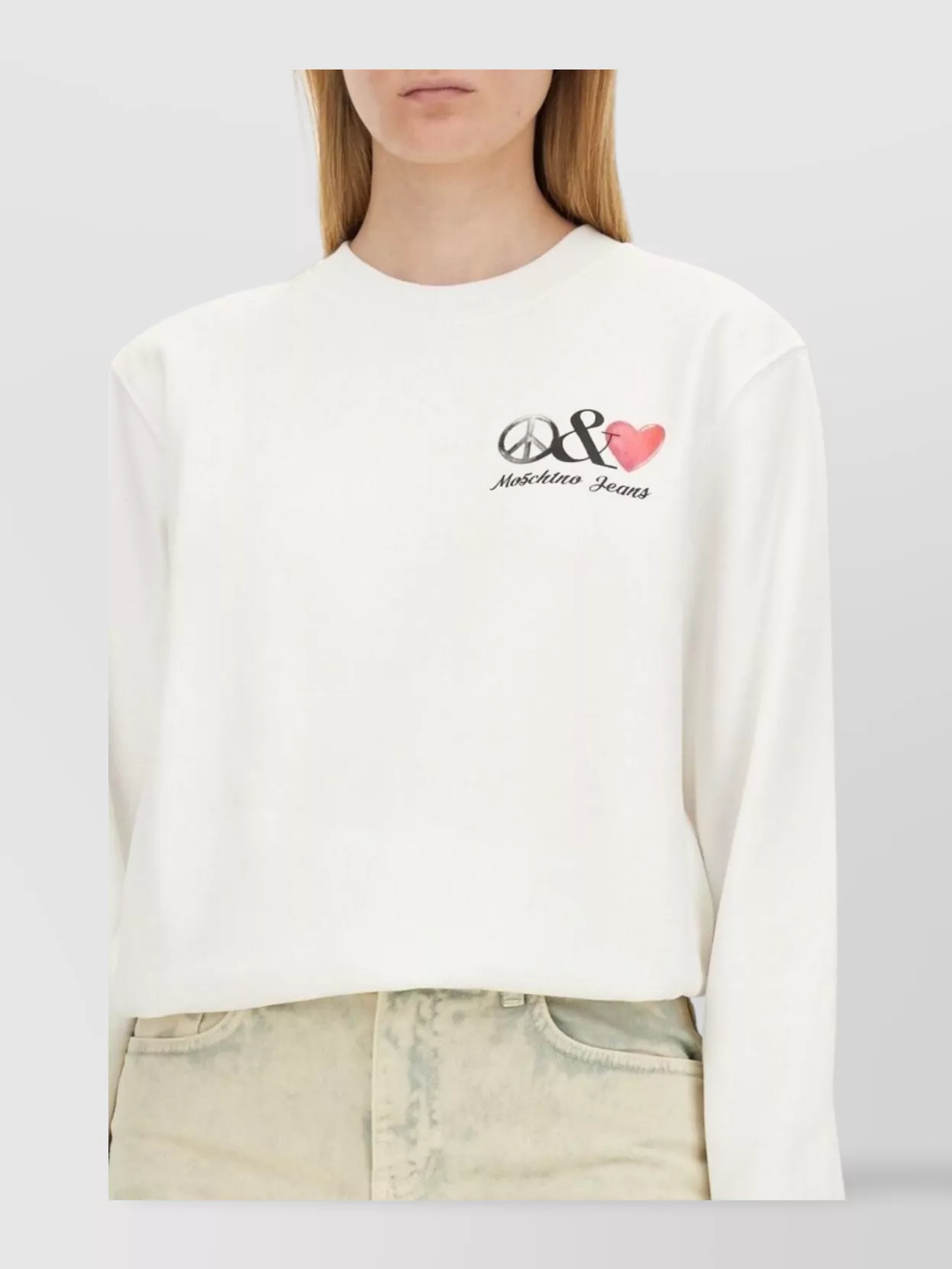Moschino Logo Crew Neck Sweatshirt