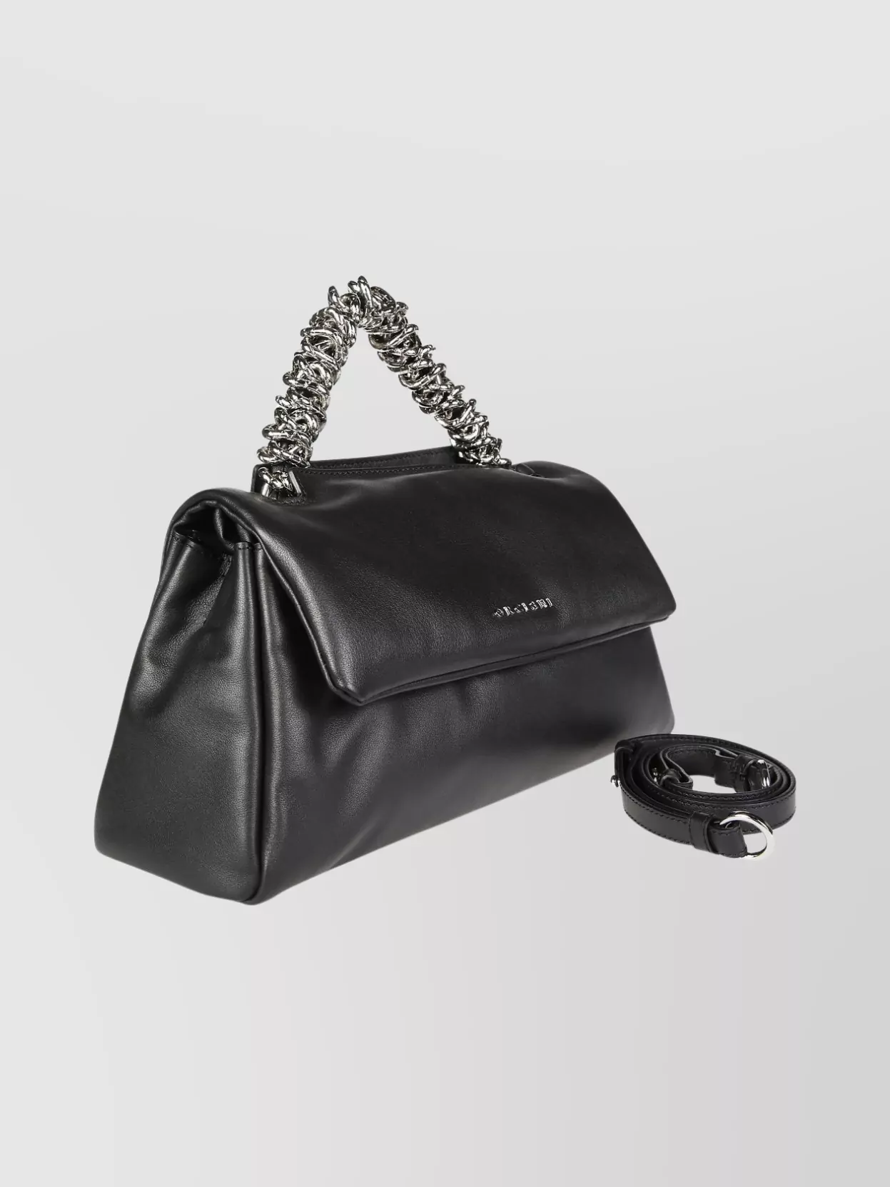 Orciani Long Shoulder Bag With Chain Handle And Strap