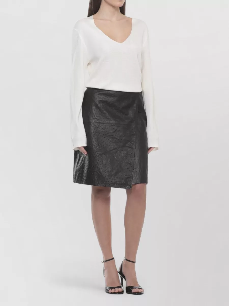 Loulou Studio V-Neck Long-Sleeve Sweater