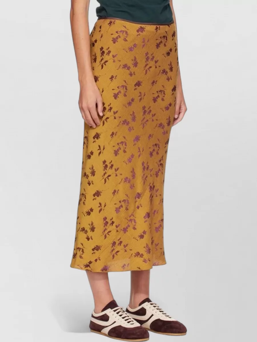 Dries Van Noten Floral-Print Midi Skirt