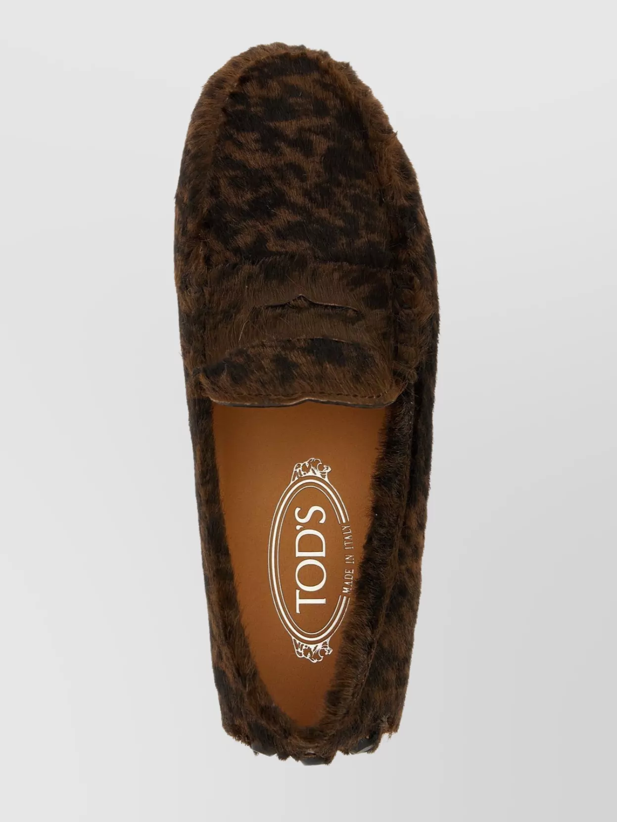 Tod's Macro Animal Print Fur Loafers