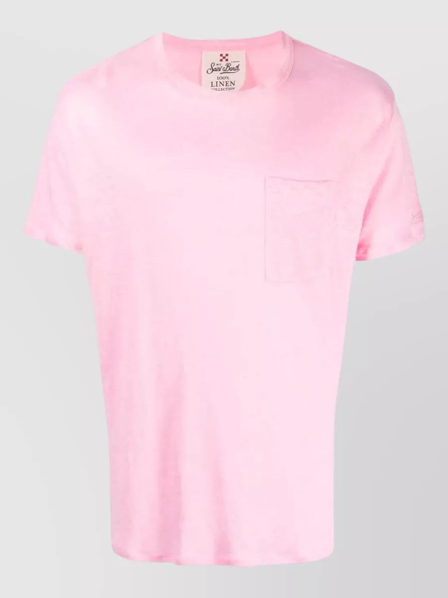 Mc2 Saint Barth Linen Crewneck T Shirt