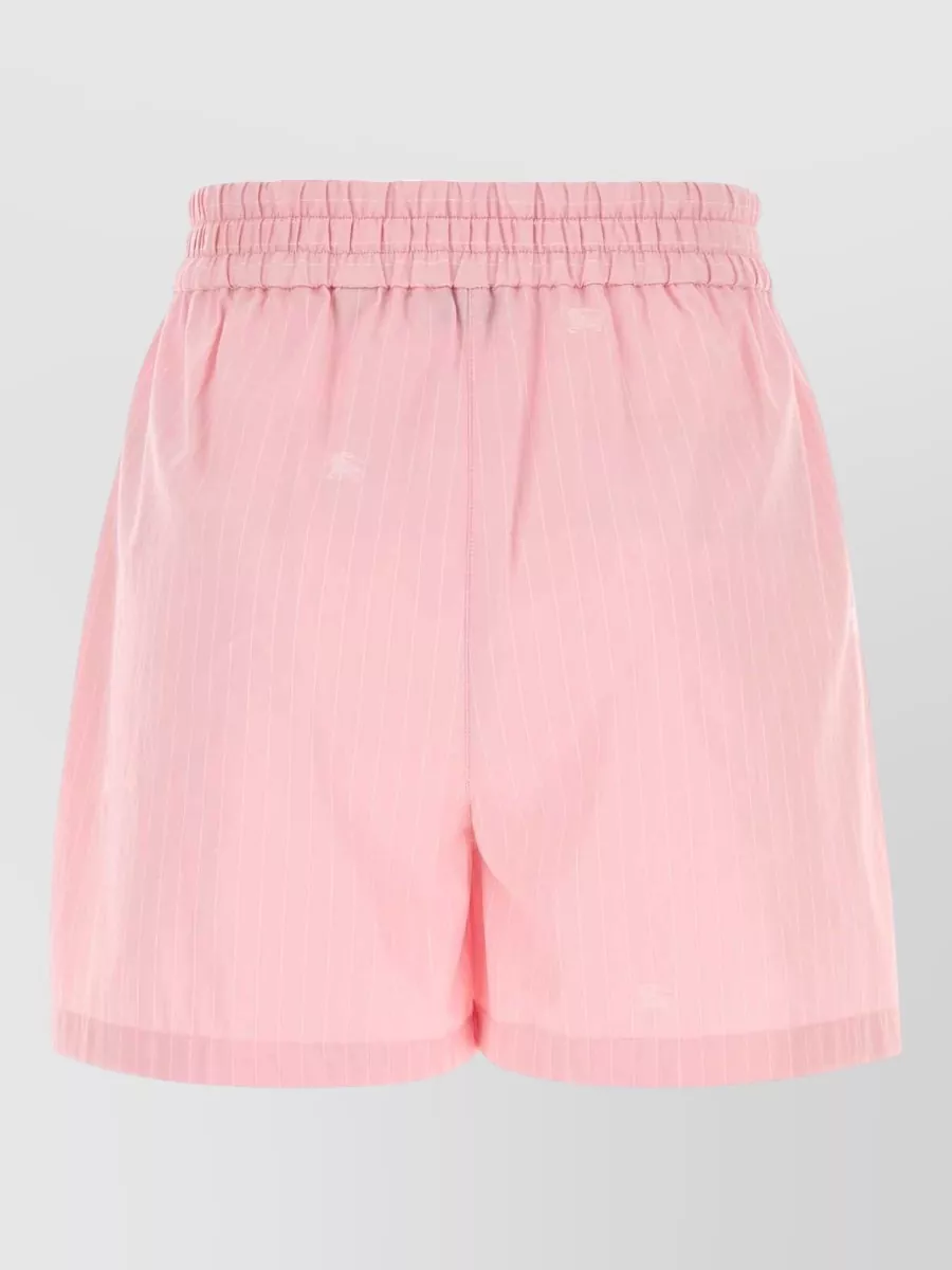 Burberry Embroidered Poplin Knee-Length Shorts