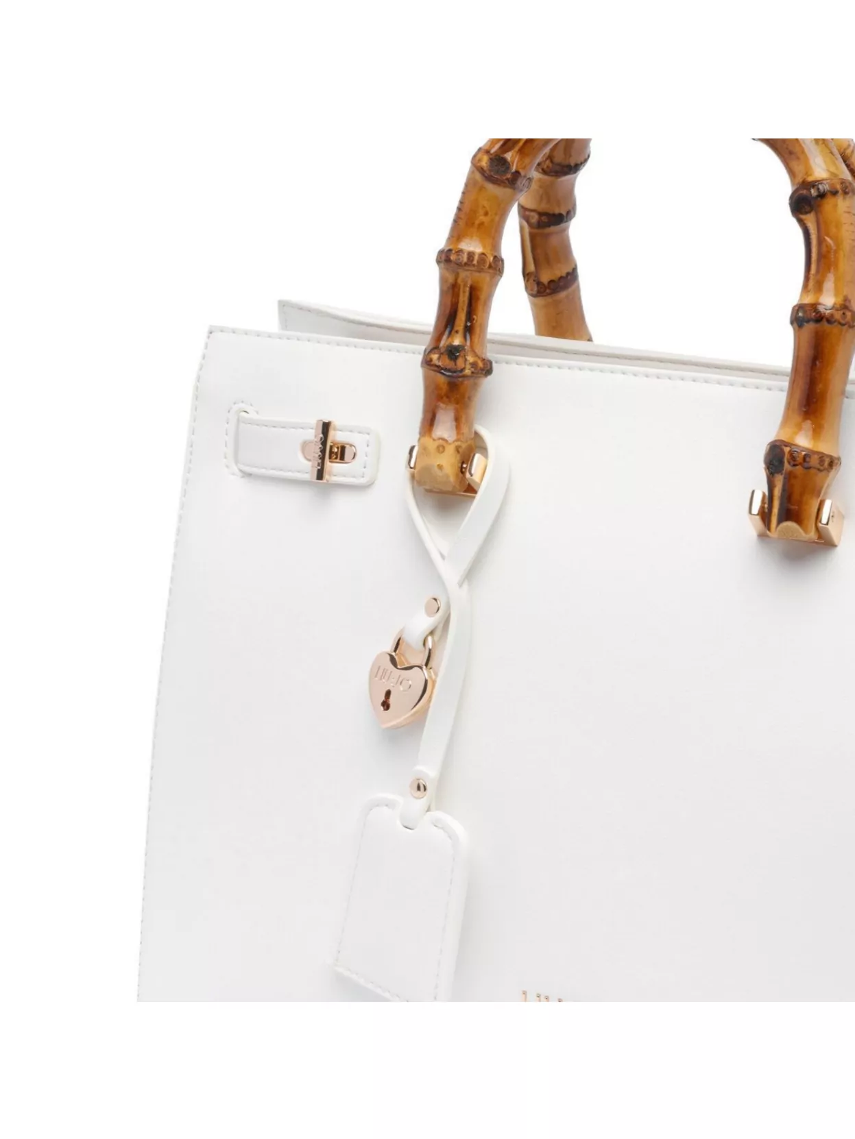 Liu •jo Structured Shape Tote Bag With Bamboo Handles