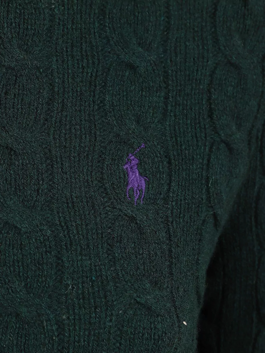 Polo Ralph Lauren Cable-Knit Wool Cashmere Turtleneck Sweater