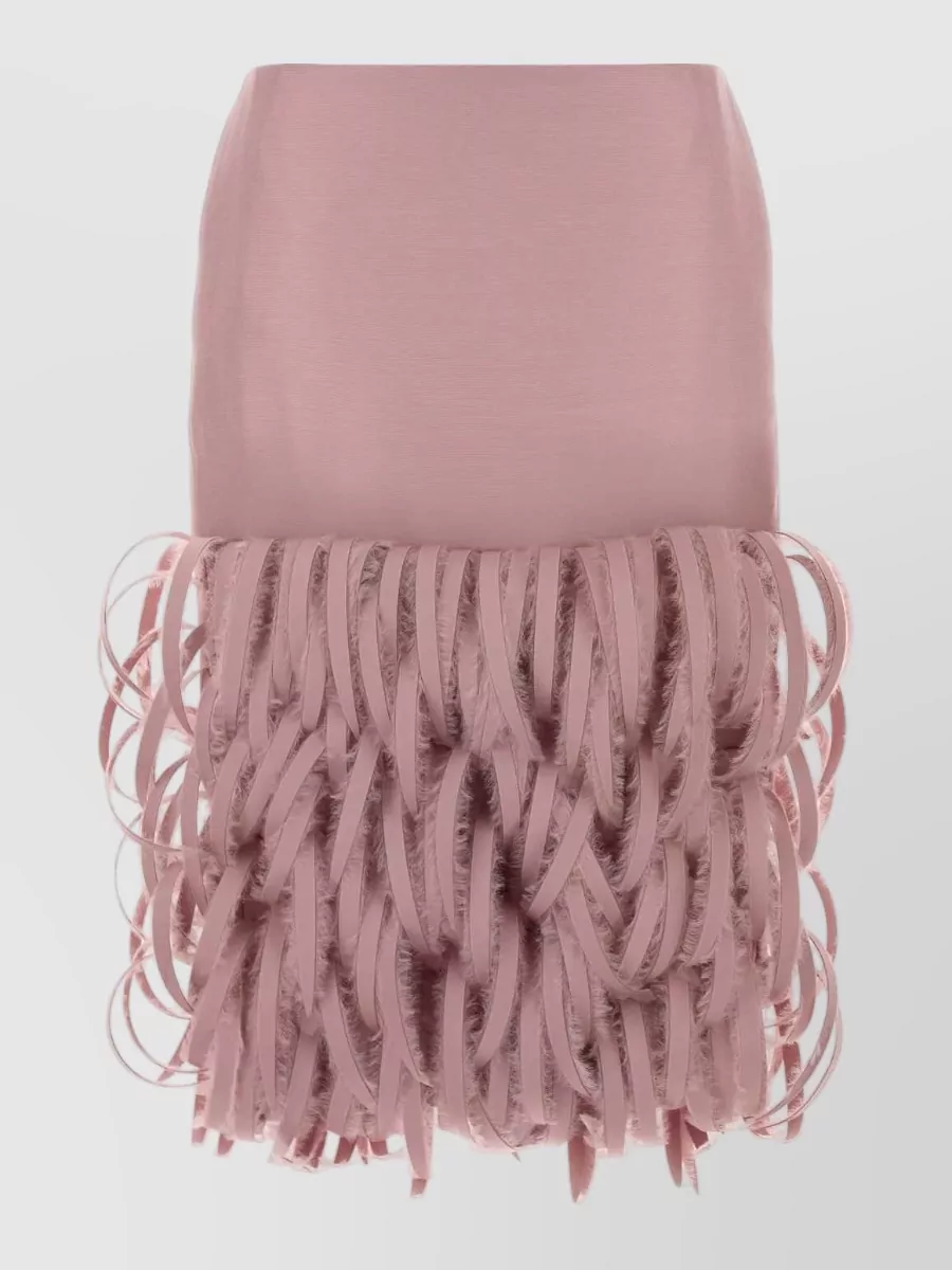 Balenciaga silk blend high-rise pencil mini skirt