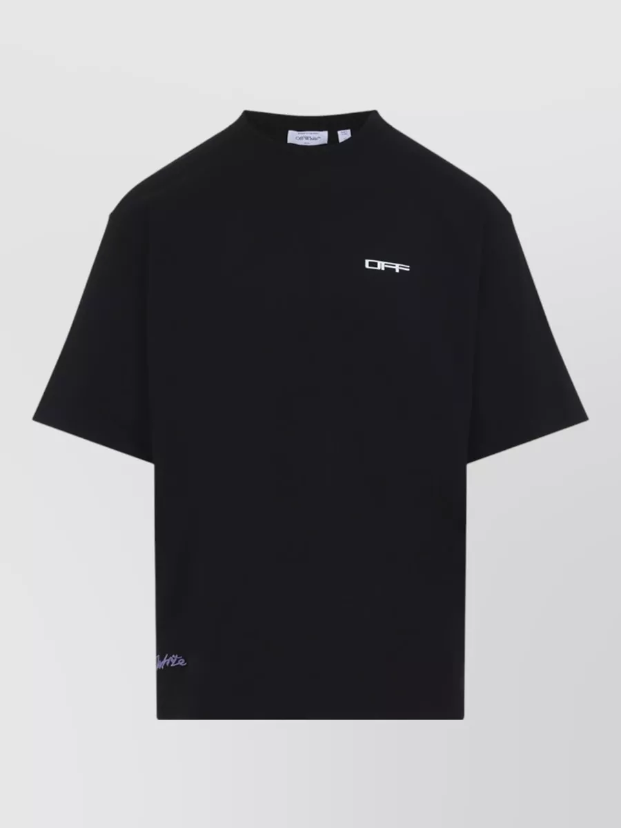 Off-White Cotton Archigeography Arrow Printed Short-Sleeve T-Shirt