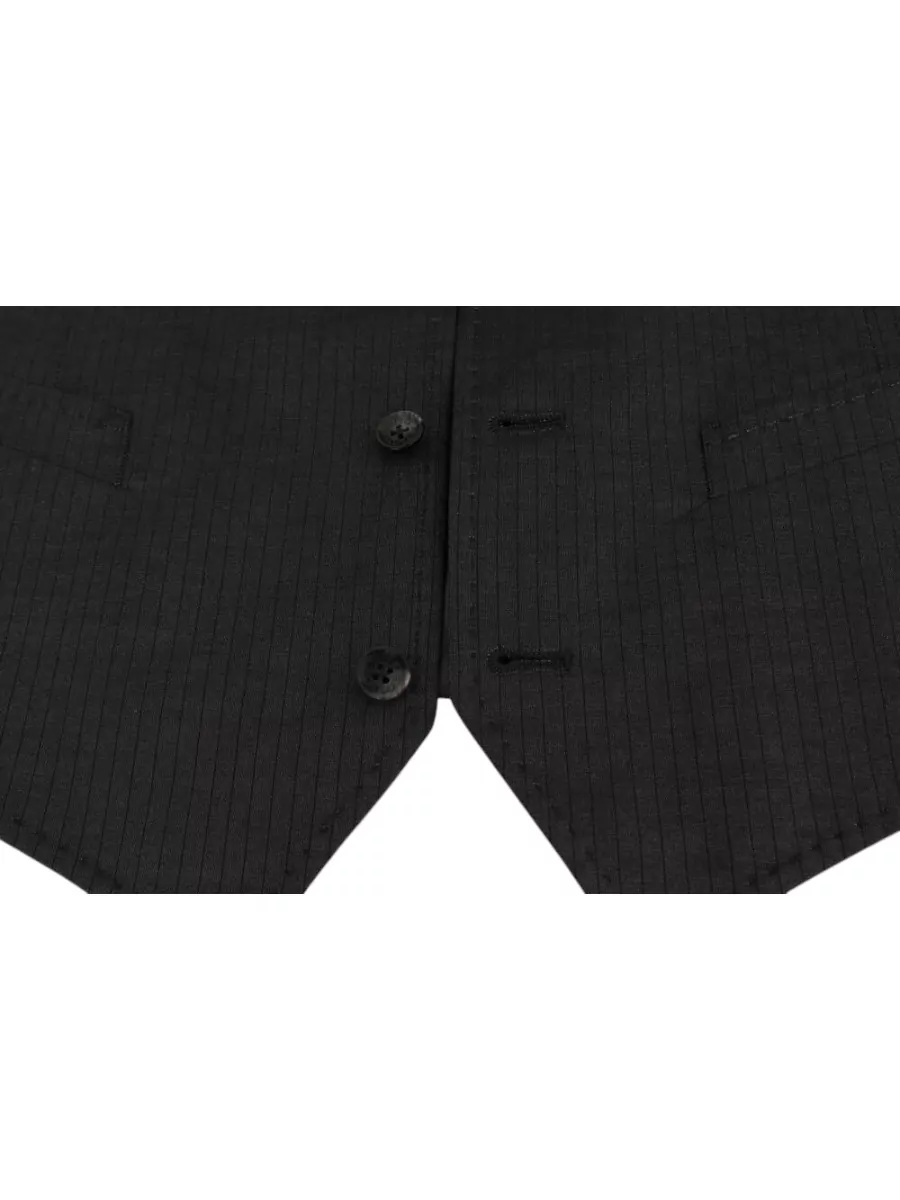 Dolce&Gabbana Pinstripe V-Neck Waistcoat