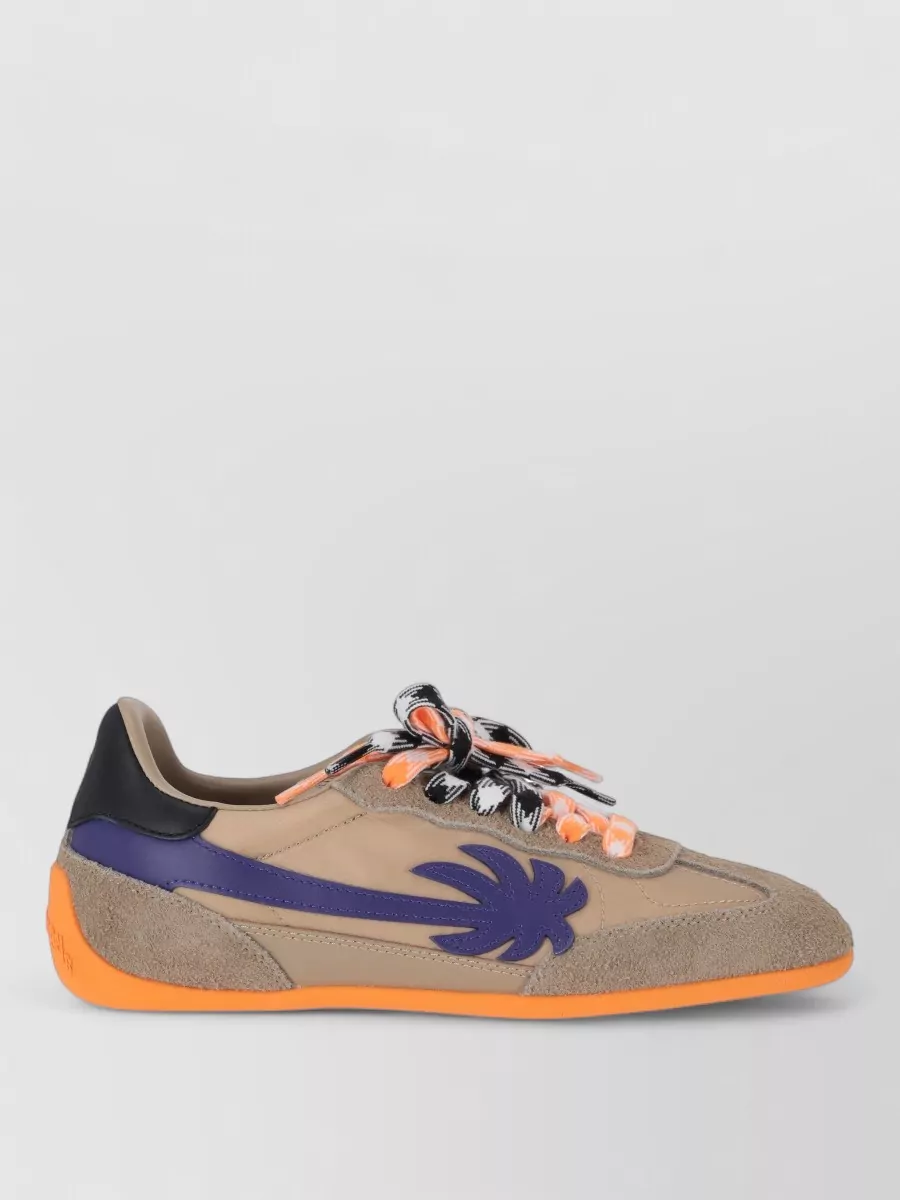 Palm Angels Leather Lace-Up Sneakers