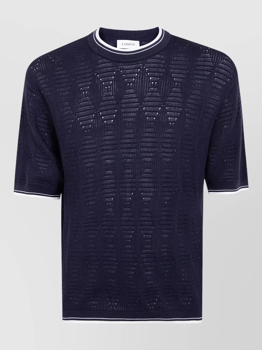 Laneus Fine-Knit Cotton Jumper