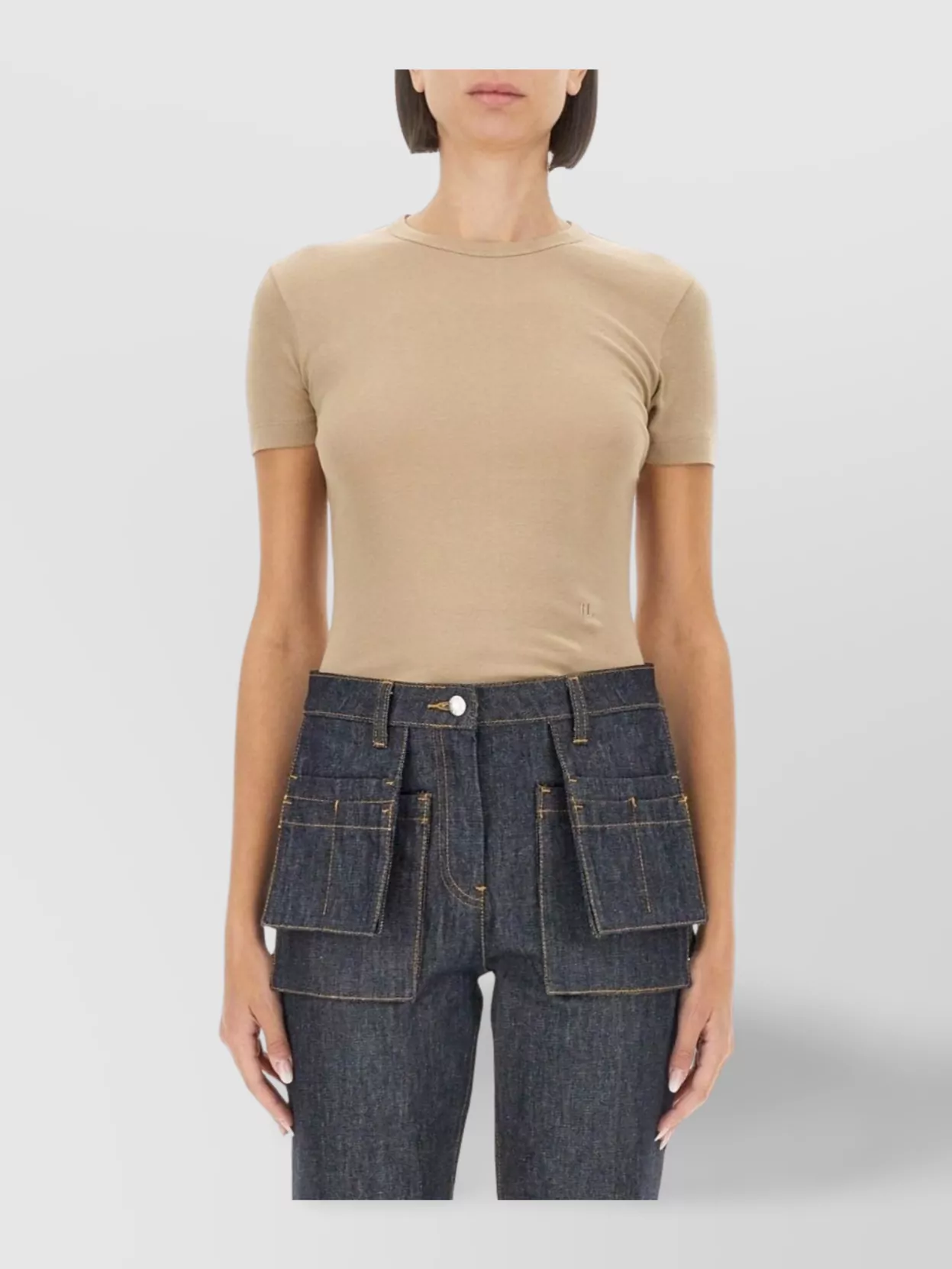 Helmut Lang Fitted Crew Neck T-Shirt