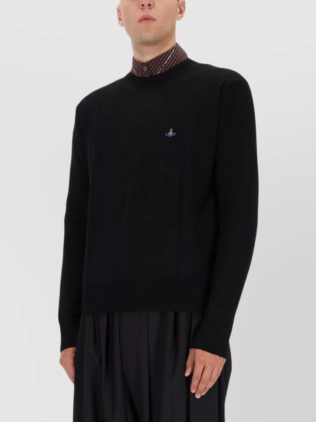 Vivienne Westwood Long Sleeve Ribbed Knit Sweater