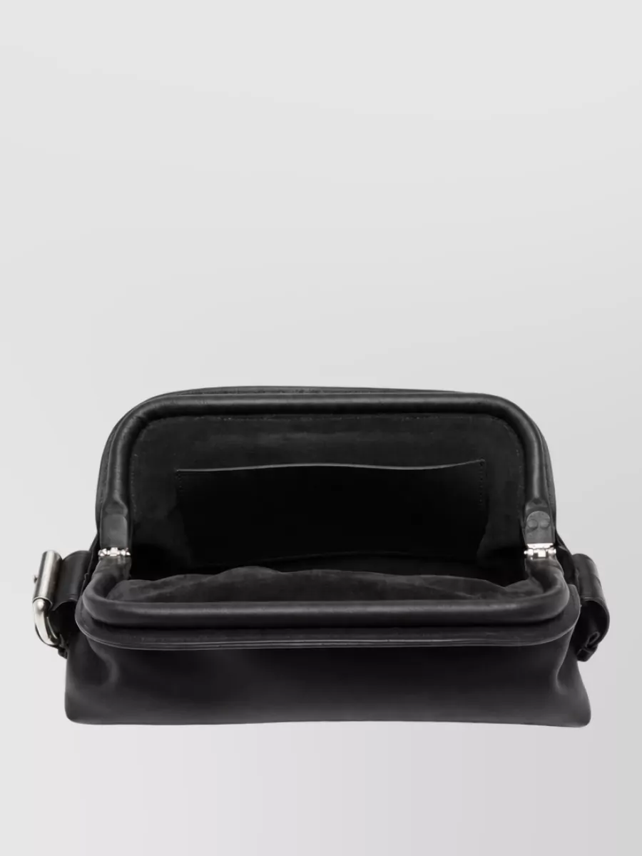 Ann Demeulemeester Leather Dolly Clutch Bag