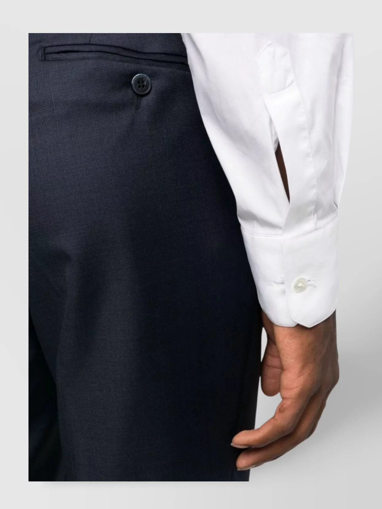 Luigi Bianchi Logo Suit Featuring Brooch Detail