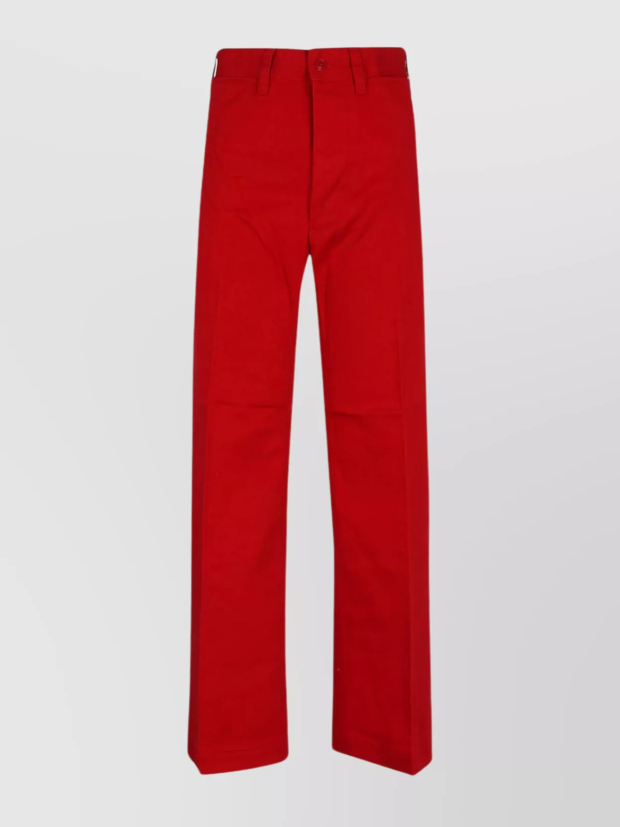 Shop Polo Ralph Lauren Cropped Trousers With Wide Leg And Belt Loops