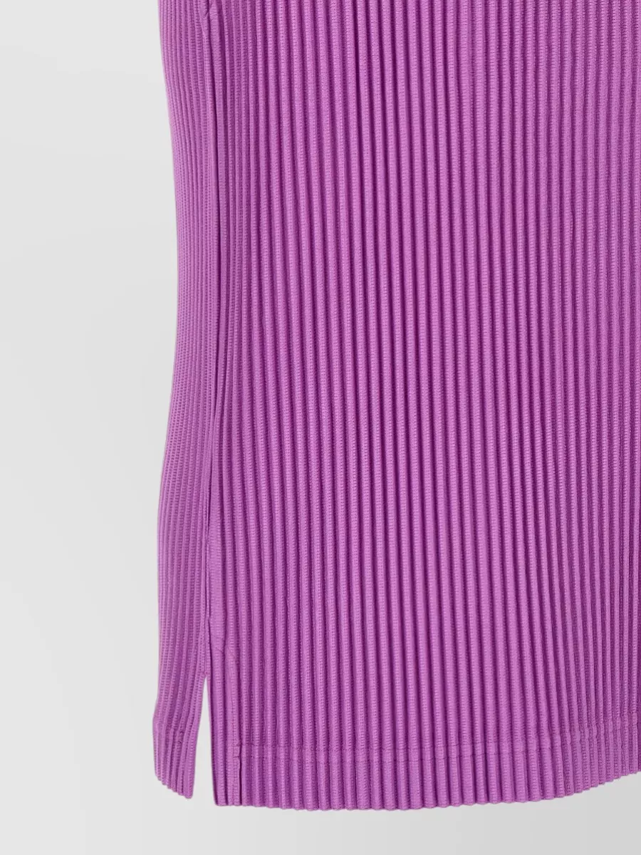 Homme Plisse Issey Miyake Pleated Sleeveless High Neck Top