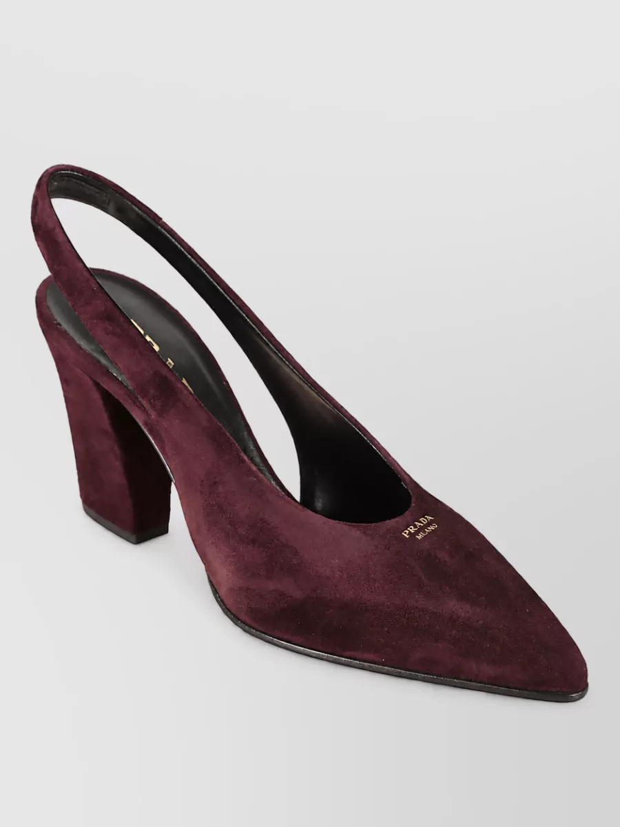 Prada suede mules