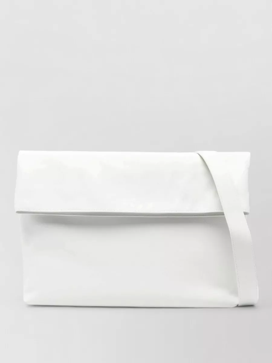 Herskind leather foldover clutch bag