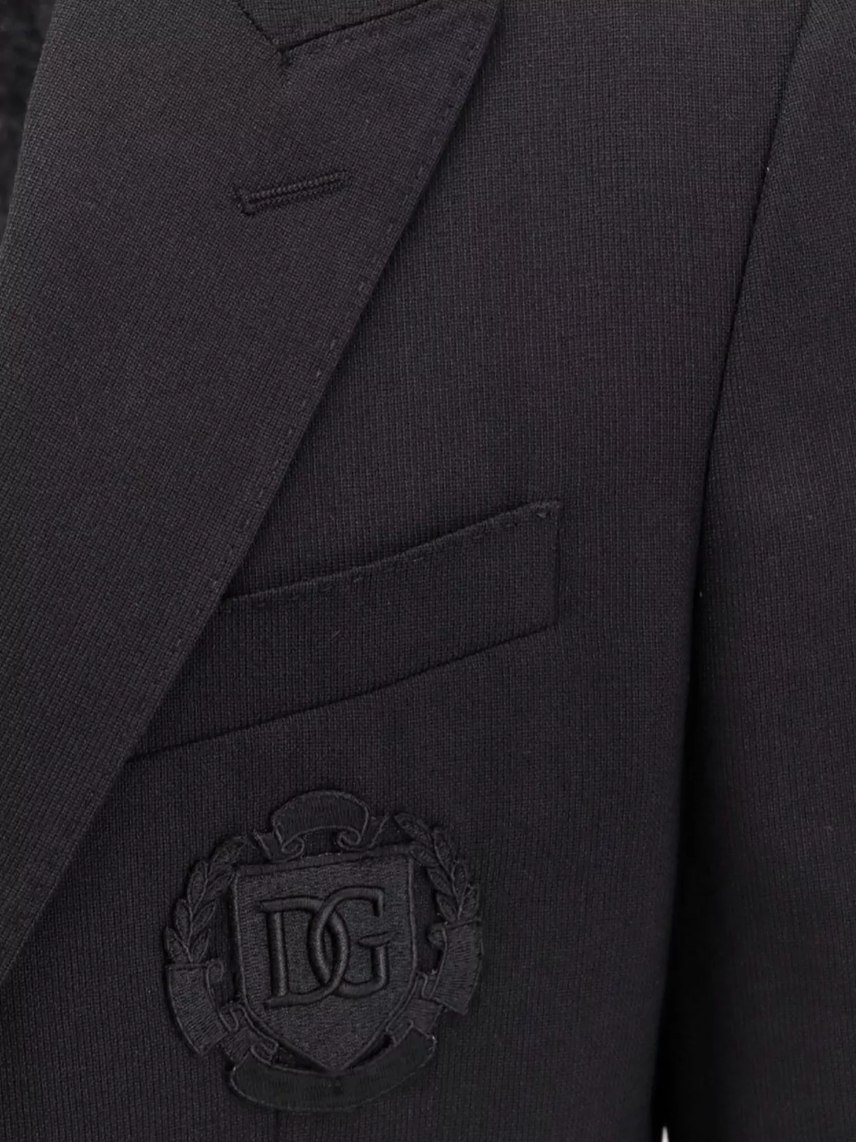 Dolce&Gabbana Wool Blazer With Front Pockets And Long Sleeves