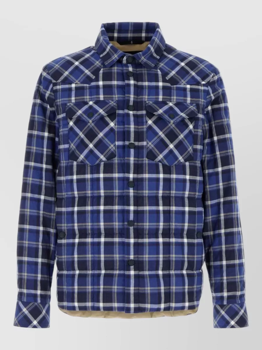 Moncler Grenoble embroidered shirt jacket