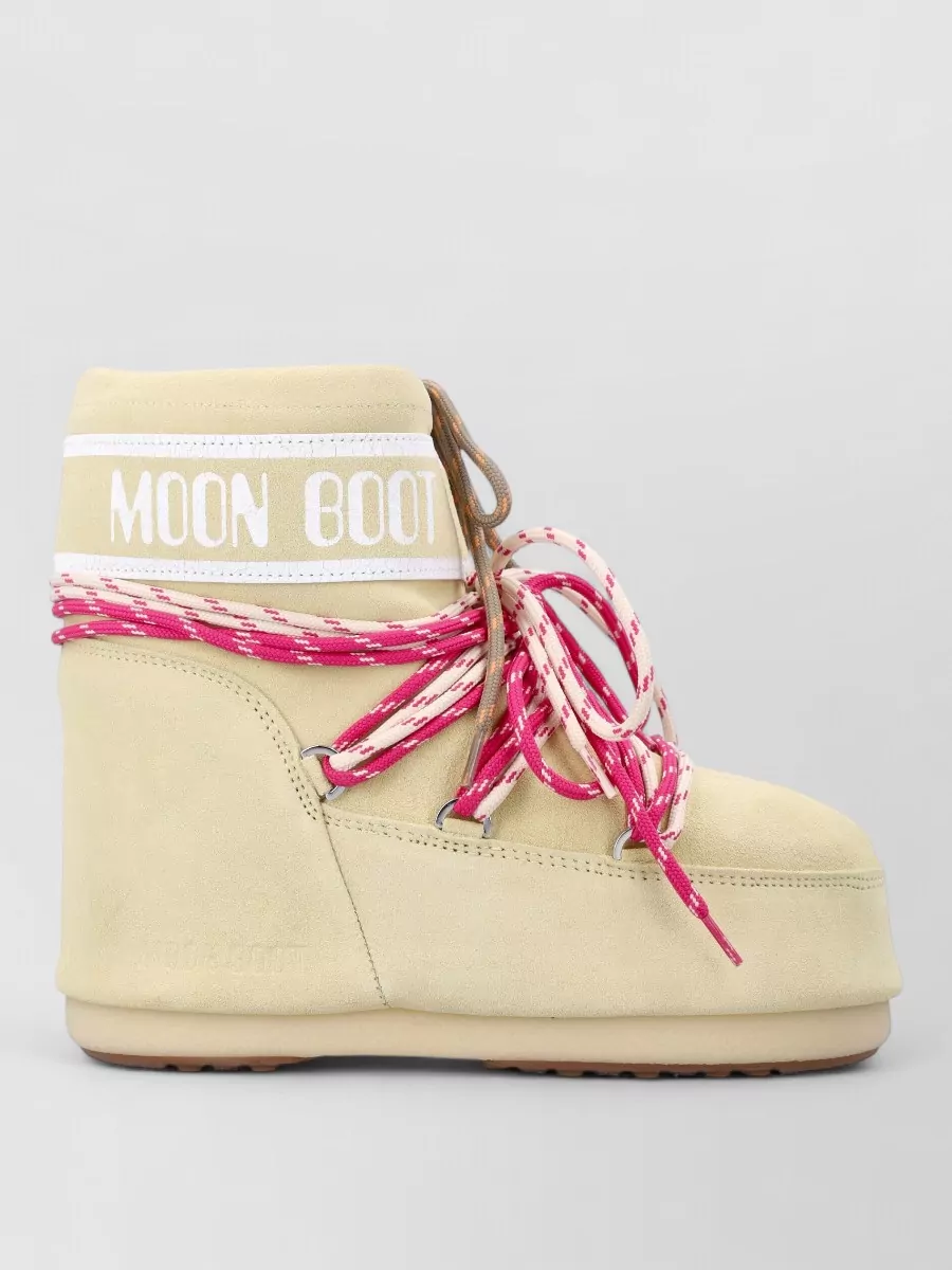 Moon Boot Suede Lace-Up Ankle Boots