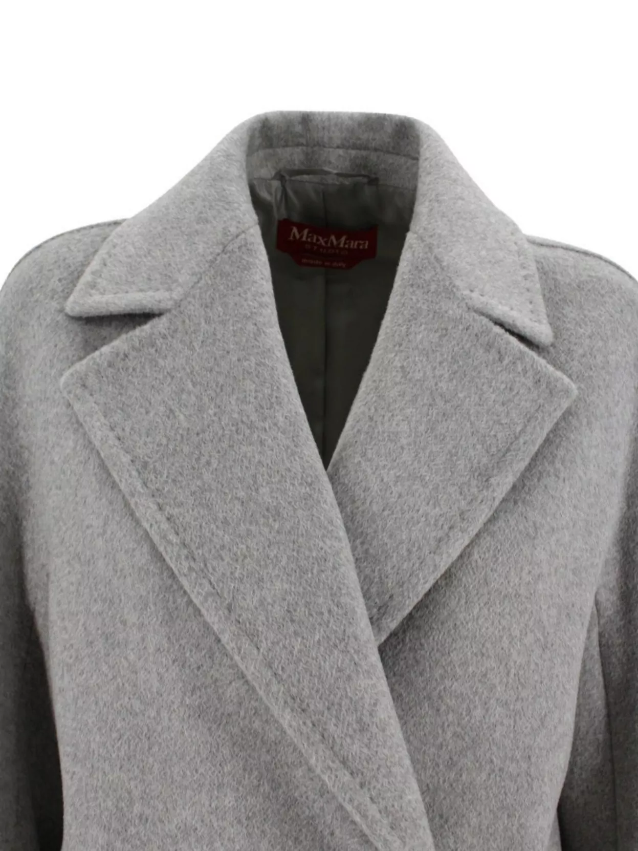 S Max Mara Cashmere Alpaca Wool Double-Breasted Coat