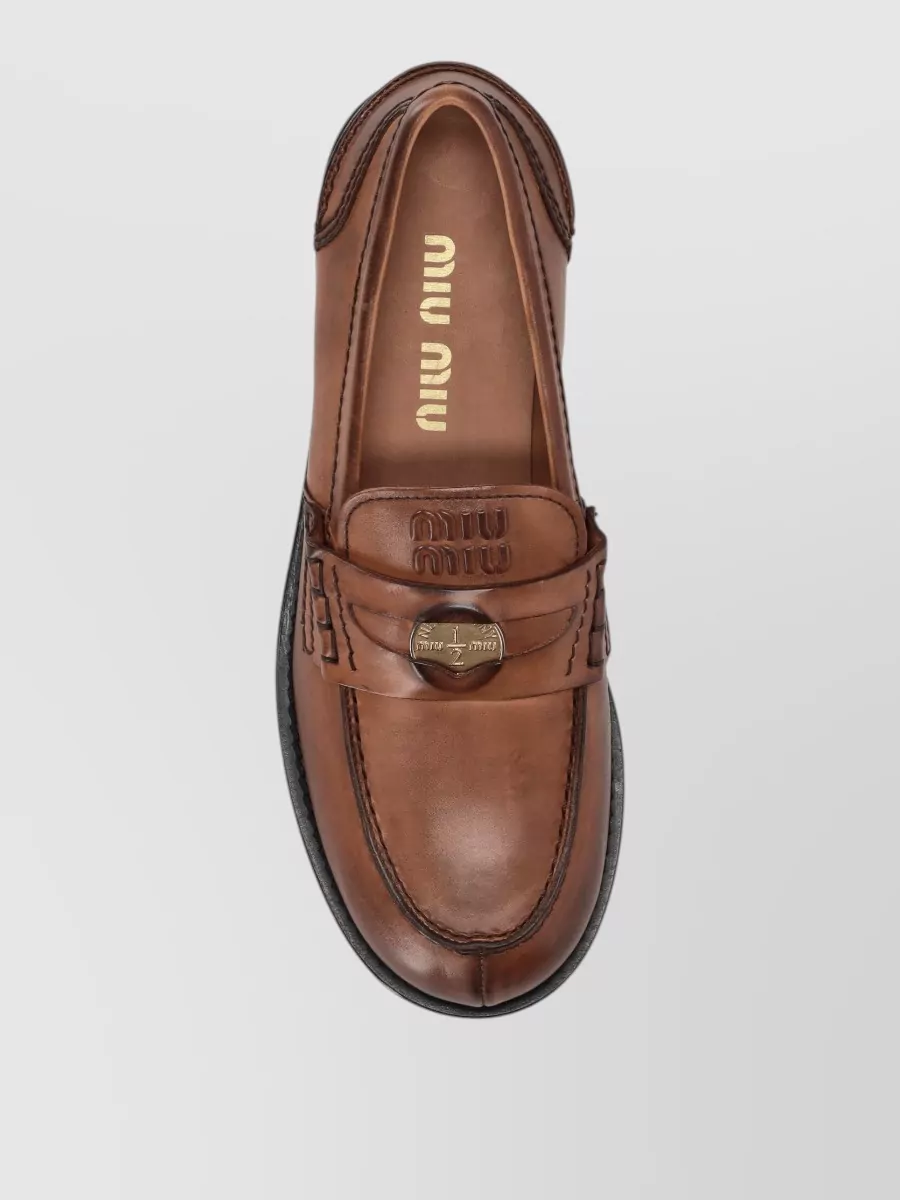 Miu Miu Leather Loafers