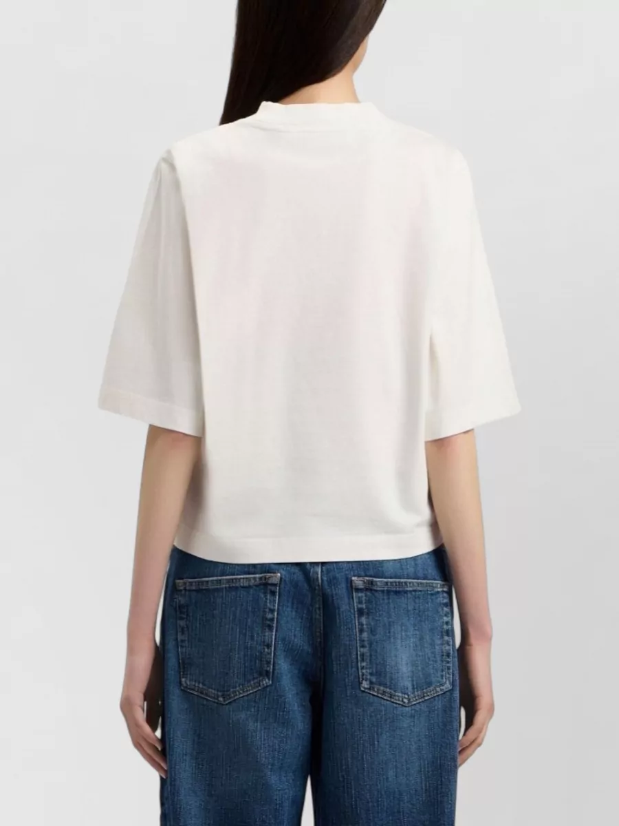 Palm Angels Cotton Ribbed Boxy T-Shirt