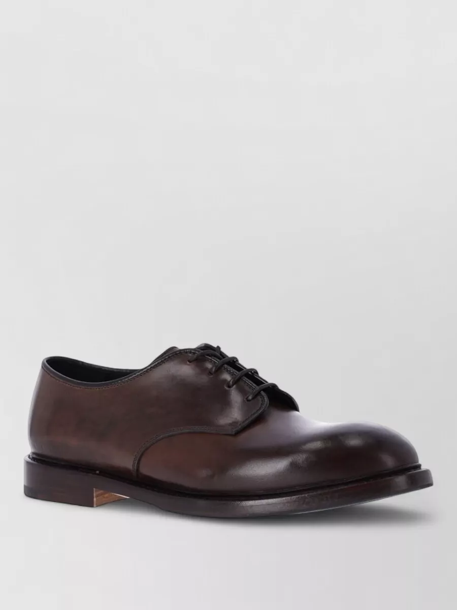 Premiata leather derby shoes