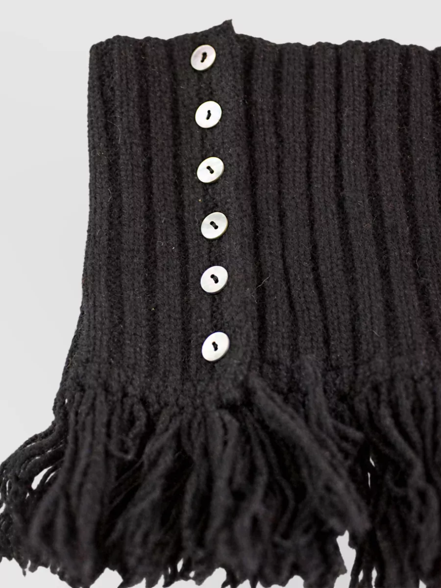 La Rose Crochet Fringed Neckwarmer