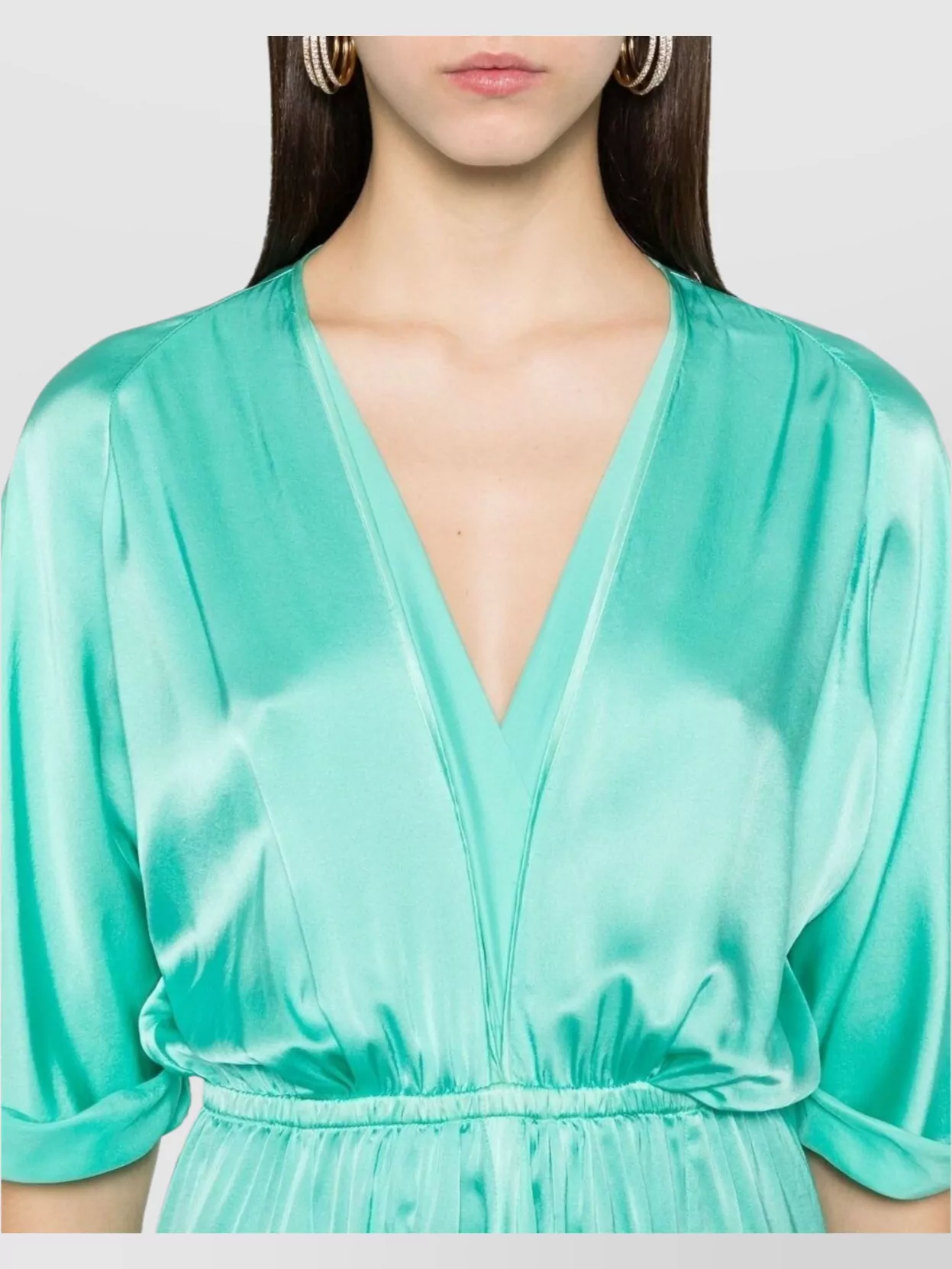 Forte Forte Draped Design Silk Long Dress