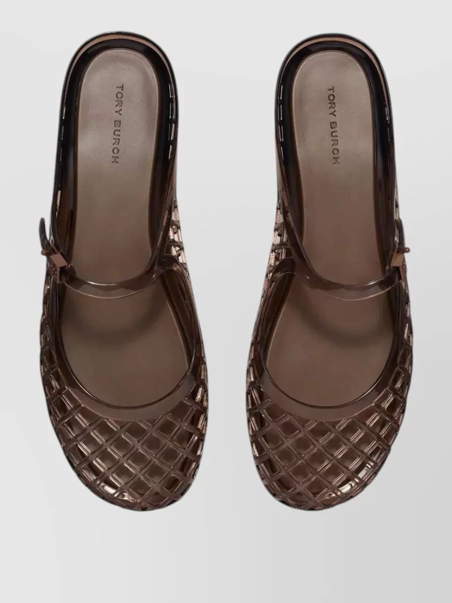 Tory Burch Perforated Slide Sandals