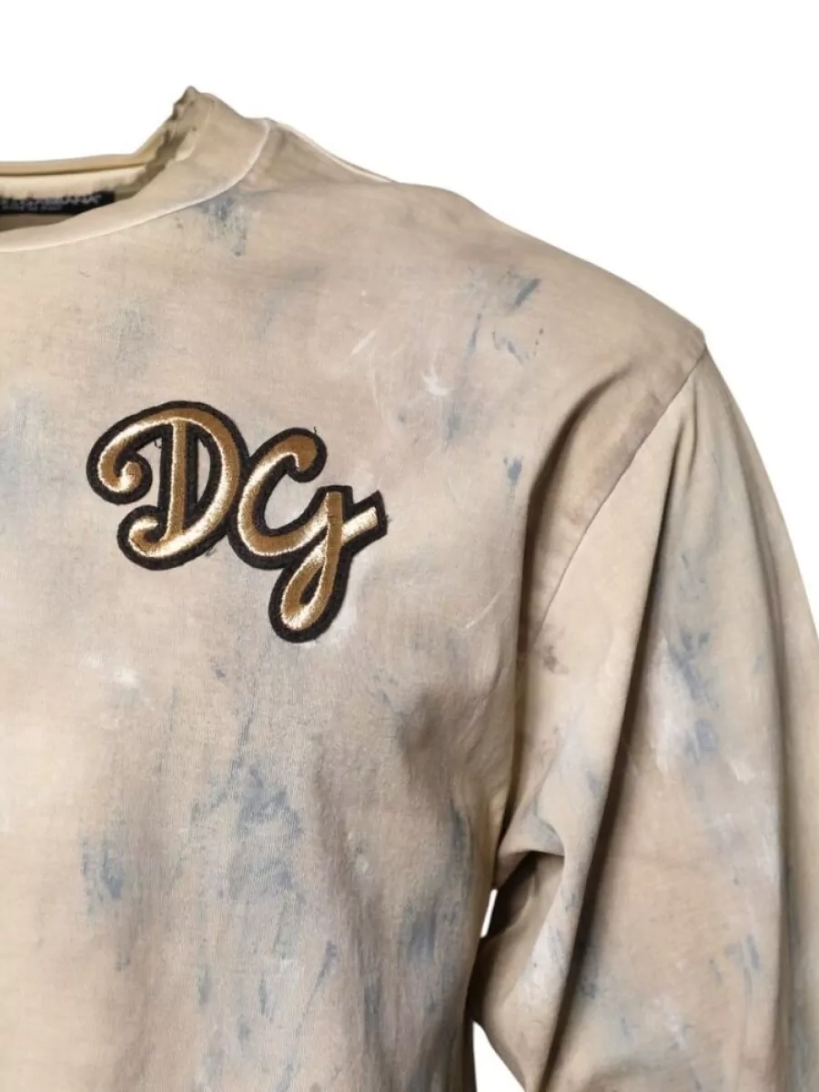 Dolce&Gabbana Tie-Dye Cropped T-Shirt