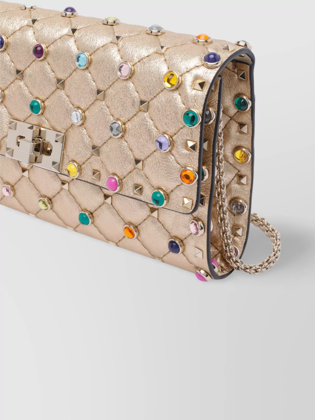 Valentino Garavani Quilted Studs Chain Strap Shoulder Bag