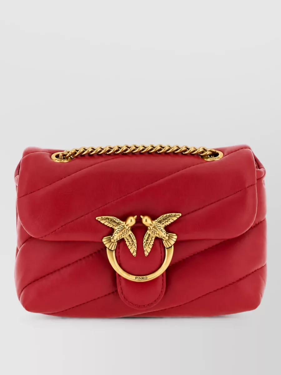 Pinko Love Bag Leather Clutch Bag