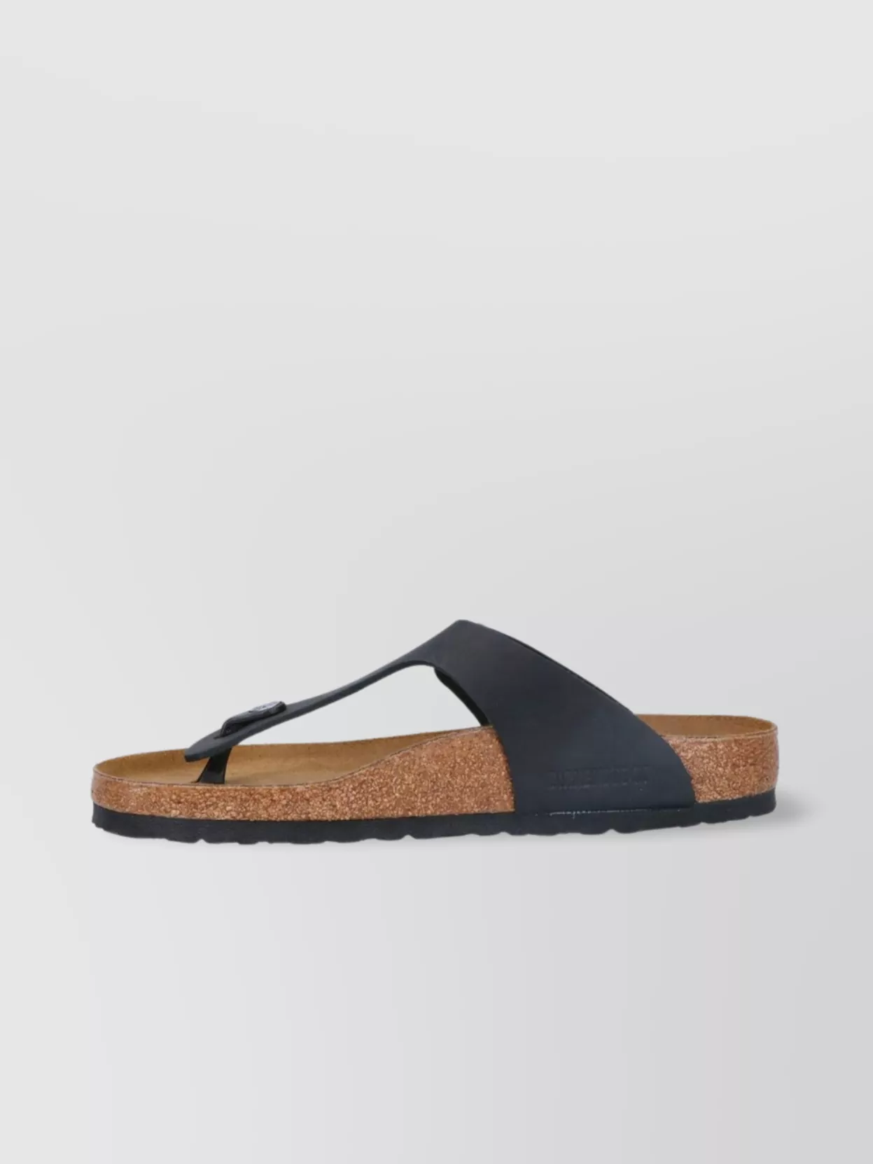 Shop Birkenstock Heel Buckle Cork Open Toe Sandals In Black