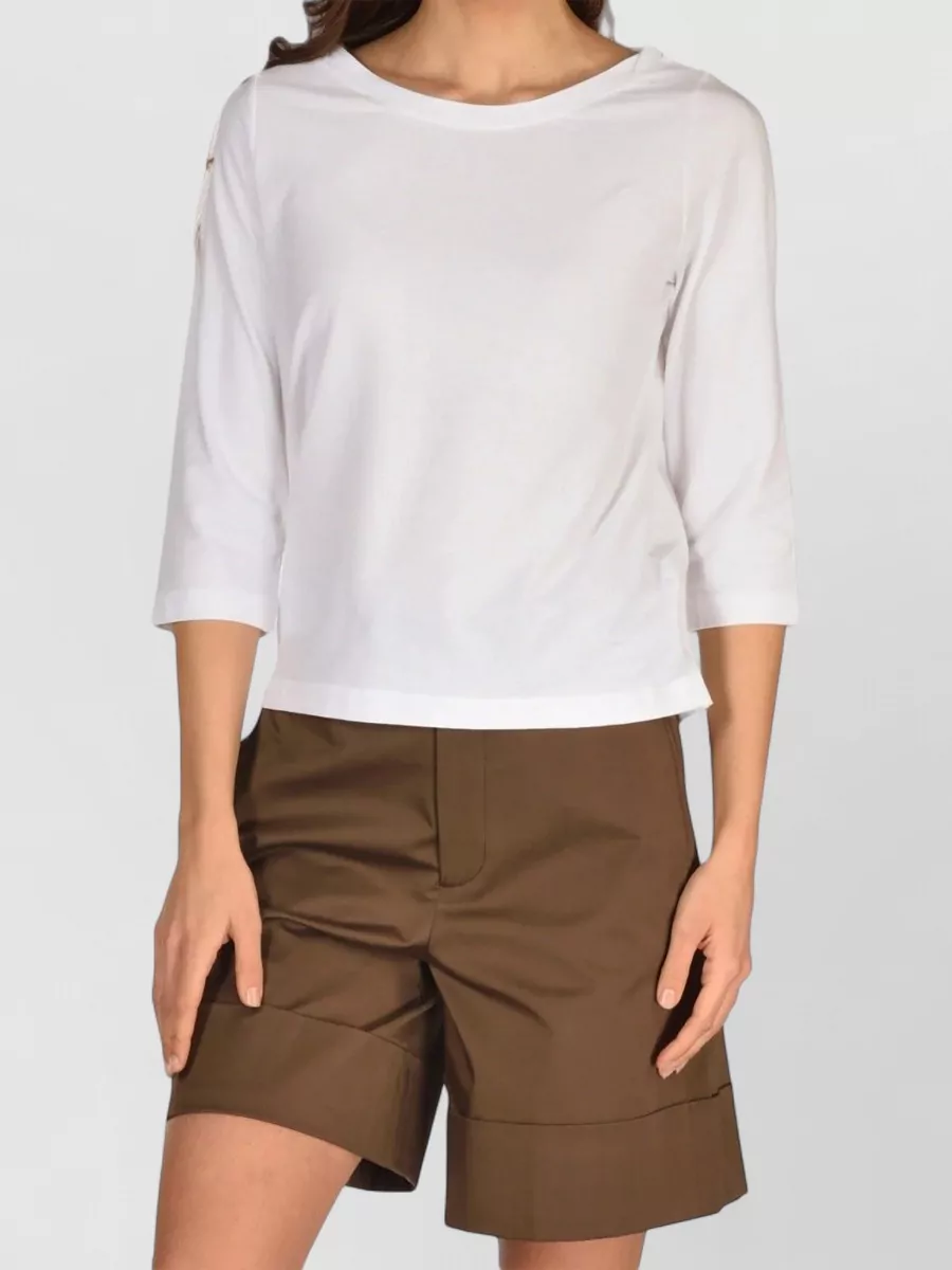 Zanone Barca Mens Knee Length Pleated Shorts In Brown