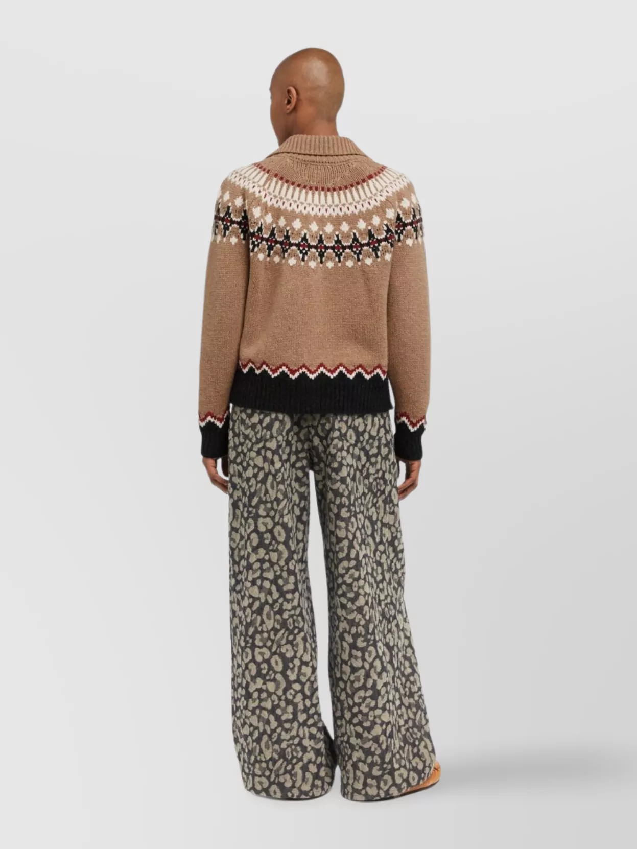 Alanui Winter Knit Jacket Multicolor Pattern