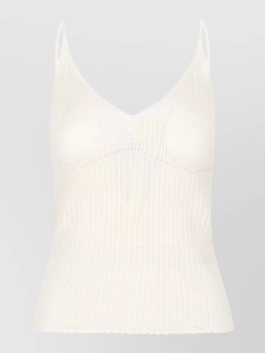 Isabel Marant silk knit long-sleeve top
